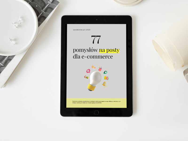 ebook 77 pomysłów na posty dla biznesu